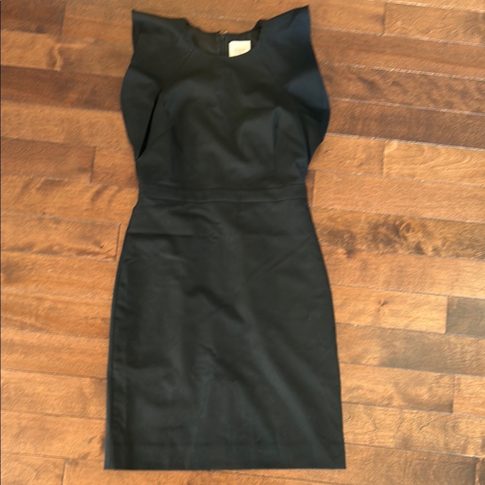 NWOT JCrew Suiting flutter sleeve dress